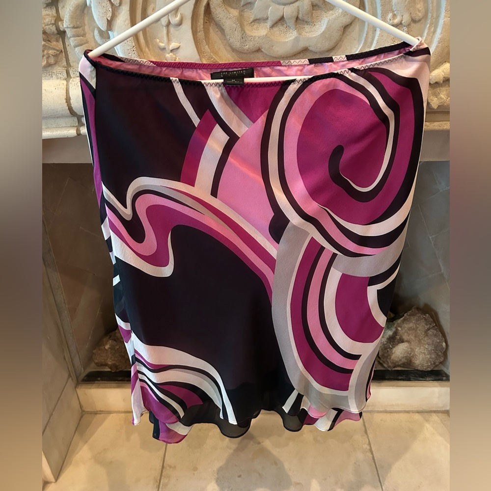 100% Silk Women's Skirt - Vintage 2000s